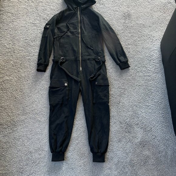 Jonny Cota Fleece Hooded Jumpsuit Long Sleeve - Cutting Edge Streetwear - EUC- S - Picture 8 of 16